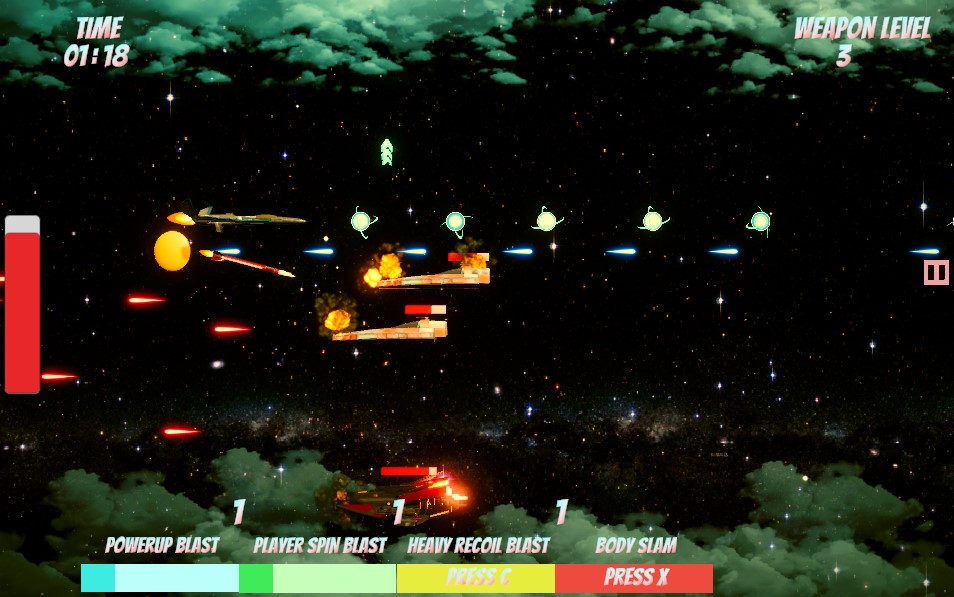 Screenshot of Space-Shooter Web Game