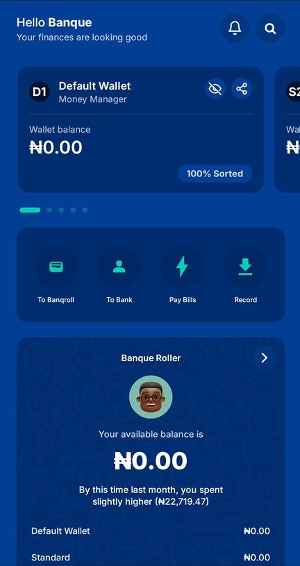Screenshot of Banqroll FinTech Money Manager